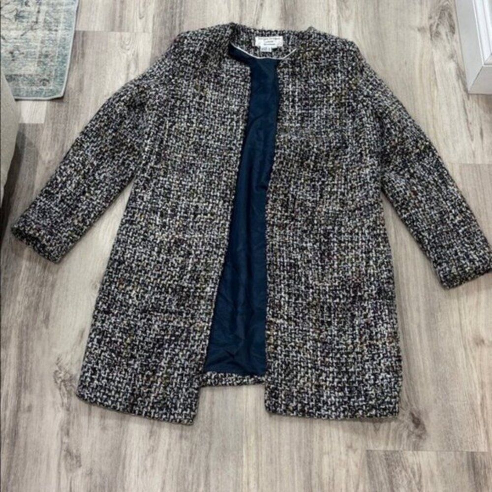 Helene Berman Black and White Tweed Blazer SIZE LARGE